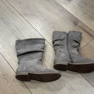 Girls Suede Ankle Boots